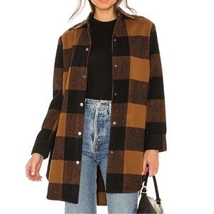 BB Dakota Checkered Utility Jacket - Black and Brown